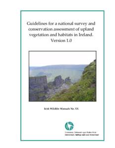 National Parks and Wildlife Service / Archaeological field survey / Habitats Directive / Geographic information system / European Union / Environment / Ecology / Geodesy / Land management / Surveying