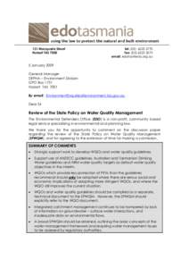 Water management / Water supply / Water treatment / Environmental science / Water-sensitive urban design / Water quality / Water resources / Reclaimed water / Water pollution / Water / Environment / Earth