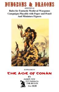 OD&D Supplement VI - The Age of Conan