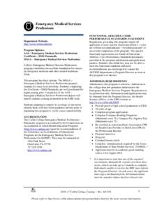 Health care / Emergency medical responders / Health / Medicine / Emergency medical technician / Emergency medical services / Paramedic / Medic / Emergency medicine / Emergency medical responder levels by U.S. state / Emergency medical technician  intermediate