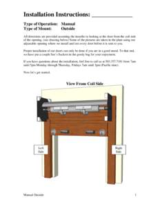 Microsoft Word - Manual Outside.doc