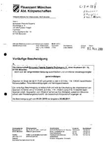 ~  FinanzamtMUnchen Abt. Körperschaften  0