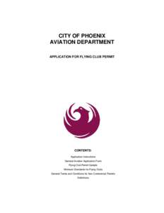 City of Phoenix Aviation Department Rules & Regulations