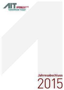 Jahresabschluss  2015 Inhaltsverzeichnis