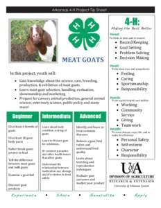 To think, to plan, and to reason:  MEAT GOATS  