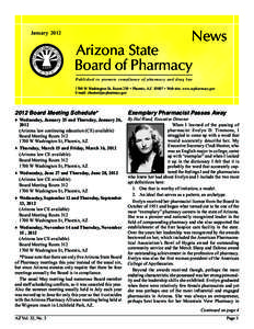News  January 2012 Arizona State Board of Pharmacy