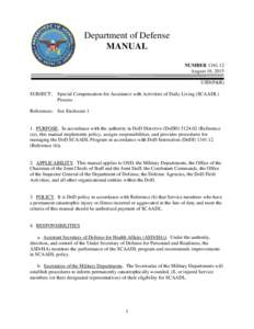 Department of Defense MANUAL NUMBERAugust 10, 2015 USD(P&R) SUBJECT: