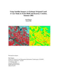 Remote sensing / Biogeography / Normalized Difference Vegetation Index / National Register of Historic Places in Scotts Bluff County /  Nebraska / Scotts Bluff National Monument / Scotts Bluff County /  Nebraska / Scotts / Kearney /  Nebraska / Nebraska