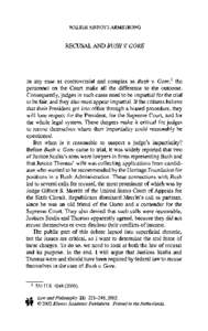 Judicial disqualification / Legal procedure / Antonin Scalia / Bush v. Gore / William Rehnquist / Clarence Thomas / Anthony Kennedy / United States v. Virginia / Caperton v. A.T. Massey Coal Co. / Supreme Court of the United States / Conservatism in the United States / Law