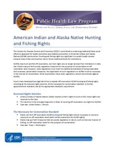 American Indian and Alaska Native Hunting and Fishing Rights