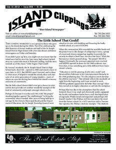 July 12, 2012 • Issue 856 • $1.00  Serving St. Joseph Island since 1995