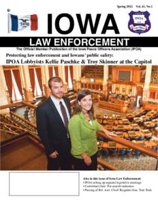 IOWA  Spring 2012 Vol. 41, No 1 LAW ENFORCEMENT