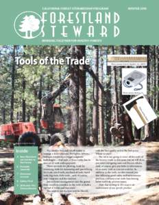 California Forest Stewardship Program  F ores tl and Steward  WINTER 2010