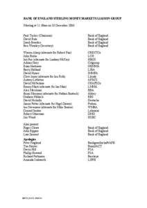 Lloyds Banking Group / Investment banks / Primary dealers / Repurchase agreement / HBOS / LCH.Clearnet / Open market operation / Official bank rate / HSBC / Financial economics / Finance / Investment