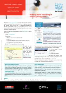 Molecular Formula search Structure search Value Proposition Building Block Searching at www.maybridge.com