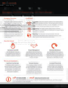The World’s Largest News Organization Manages 20,000 Resources with Work Market Company Overview Challenges Integration: There are multiple systems of record including