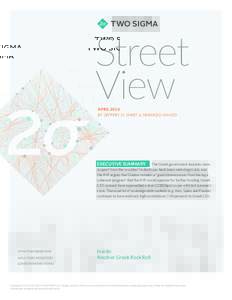 Street View APRIL 2016 BY JEFFREY N. SARET & GERARDO MANZO  EXECUTIVE SUMMARY 	 The Greek government requires more