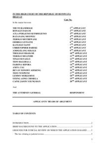 South Africa / Outline of Botswana / Standing / Law / LGBT rights in California