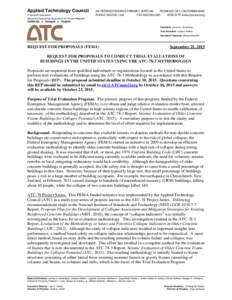 Applied Technology Council A Nonprofit Corporation Advancing Engineering Applications for Hazard Mitigation 201 REDWOOD SHORES PARKWAY, SUITE 240 REDWOOD CITY, CALIFORNIA 94065