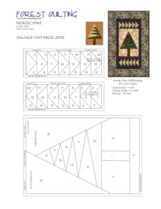 Forest Quilting www.forsestquilting.com NORDIC PINE October 2008 Patrice Trnka Adams