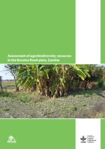 Assessment of agrobiodiversity resources in the Borotse flood plain, Zambia Assessment of agrobiodiversity resources in the Borotse flood plain, Zambia Authors