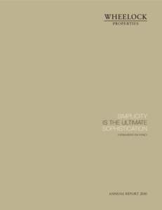 SIMPLICITY IS THE ULTIMATE SOPHISTICATION – LEONARDO DA VINCI  Annual Report 2010