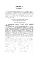 Senate Bill No. 834 CHAPTER 533 An act to amend Sections 12804, 13975, 14931, [removed], 15252, 15275, 15277, and[removed]of, to add Section[removed]to, and to add Chapter 5.5 (commencing with Section[removed]to Part 1 of Divis