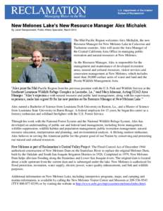 New Melones Lake’s New Resource Manager Alex Michalek