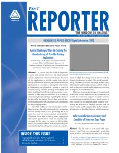 IS&T Reporter Volume 27 #4