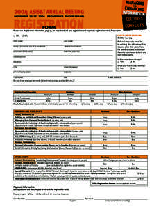 MANAGING AND ENHANCING INFORMATION:  2004 ASIS&T ANNUAL MEETING