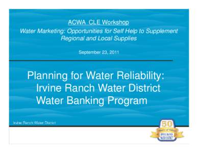 Microsoft PowerPoint[removed]Paul Cook ACWA CLE PwrPt re Water Marketing.ppt [Compatibility Mode]