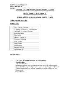 MOBILE CITY PLANNING COMMISSION AGENDA