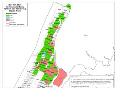 New York State Environmental Zones Northern New York County Eligible Tracts[removed]
