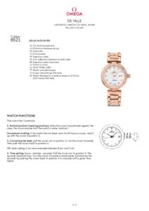 DE VILLE LADYMATIC OMEGA CO-AXIAL 34 MM Red gold on red gold Caliber