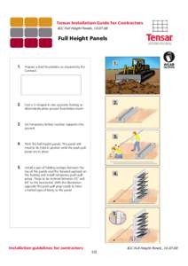 Tensar Installation Guide for Contractors IGC/Full Height Panels_10[removed]Full Height Panels  1.