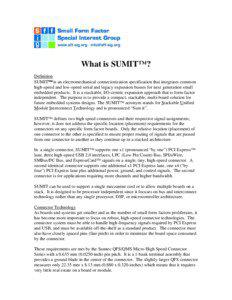 Microsoft Word - ws246 What is SUMIT Backgrounder final.doc