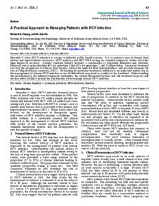 Int. J. Med. Sci. 2006, 3  63 International Journal of Medical Sciences ISSN[removed]www.medsci.org[removed]):63-68 ©2006 Ivyspring International Publisher. All rights reserved