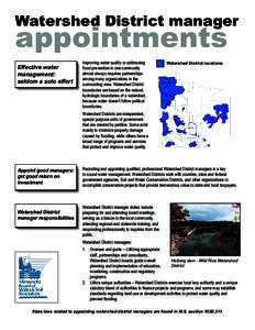 Watershed District Manager Appointments