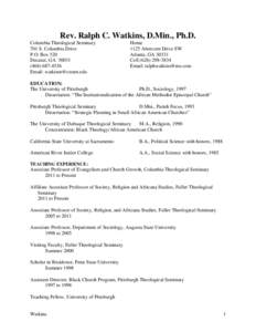 Microsoft Word - Watkins_CV_July 2012.doc