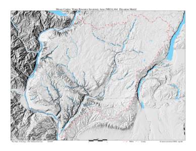 Moses Coulee Water Resource Inventory Area (WRIA) #44 Elevation Model  Miles Wa. Dept. of Ecology, GIS Technical Services