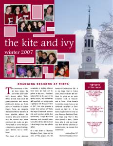 the kite and ivy winter 2007 CHANGING SEASONS AT THETA  T
