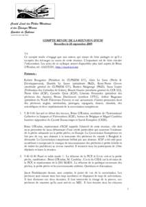Comité Local des Pêches Maritimes et des Elevages Marins Quartier de Guilvinec (Loidu 2 maiCOMPTE RENDU DE LA REUNION D’ICSF