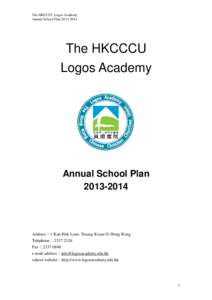 The HKCCCU Logos Academy Annual School Plan[removed]The HKCCCU Logos Academy