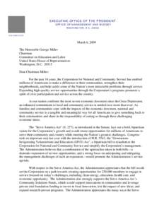 111th United States Congress / Edward M. Kennedy Serve America Act / Presidency of Barack Obama / Ted Kennedy / United States federal legislation / Corporation for National and Community Service / AmeriCorps / Learn and Serve America / Senior Corps / Education / History of the United States / Government