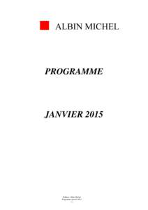 Microsoft WordProgramme janvier 2015