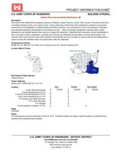 Water law in the United States / United States Army Corps of Engineers / Clinton River / Geography of Michigan / United States / Water Resources Development Act