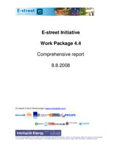 E-street Initiative Work Package 4.4 Comprehensive reportOn behalf of the E-Street project (www.e-streetlight.com)