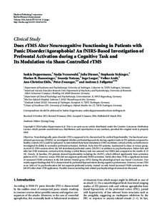 Cognitive science / Medicine / Cerebrum / Electrotherapy / Neurotechnology / Transcranial magnetic stimulation / Prefrontal cortex / Functional magnetic resonance imaging / Near-infrared spectroscopy / Electromagnetism / Neuroscience / Neuropsychology