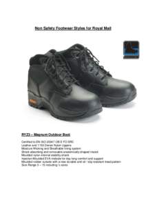 Non Safety Footwear Styles for Royal Mail