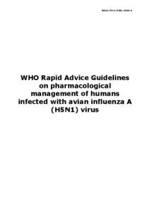 Influenza A virus subtype H5N1 / Medicine / Acetamides / Neuraminidase inhibitors / Amines / Oseltamivir / Amantadine / Zanamivir / Rimantadine / Influenza / Epidemiology / Chemistry